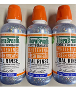 3 PK Therabreath Whitening Fresh Breath Oral Rinse Dazzling Mint 16 Oz E... - $36.10 CAD