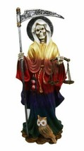 Rainbow Robe All Powerful Holy Death Santa Muerte Day of The Dead Figurine - £35.24 GBP