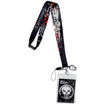 The Punisher Epic Lanyard with Card Holder and Charm Black - £12.74 GBP