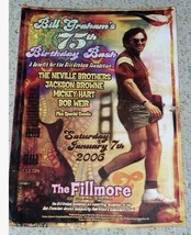 Bill Graham Poster 75th Birthday Bash Vintage 2006 Fillmore San Francisco - $64.99