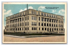High School Building Williamsport Pennsylvania PA WB Postcard N20 - £2.33 GBP