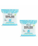 2 PACK Scrubzz Rinse-Free Bath Sponges -50 total  Disposable Bathing Sponge - $19.94