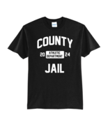 COUNTY JAIL ATHLETIC DEPARTMENT 2024-NEW T-SHIRT FUNNY-S-M-L-XL - £15.74 GBP