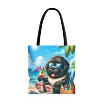 Tote Bag, Dog on Beach, New foundland, Tote bag, 3 Sizes Available, awd-1227 - £22.18 GBP+