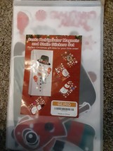 Santa Snowman Christmas Refrigerator Magnets and Static Stickers Set New - $12.18 CAD