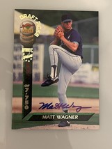 1994 Signature Rookies Draft Picks Matt Wagner #64 Auto 2506/7750 Baseball Card - £7.85 GBP