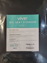 Vive Gel Seat Cushion - 18x16 Portable for Tailbone Coccyx Support ~ NEW! - £23.12 GBP