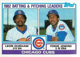 1983 Topps Leaders Fergie Jenkins #51 Texas Rangers Chicago Cubs - $1.77