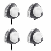 Intex Above Ground Underwater LED Magnetic Swimming Pool Wall Light (4 Pack) - £318.42 GBP