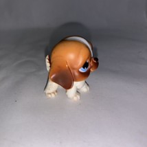 Littlest Pet Shop~#76~Saint Bernard~Dog Puppy~Brown White~Blue Eyes~Red ... - £5.52 GBP