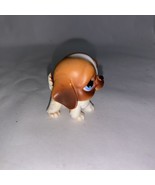 Littlest Pet Shop~#76~Saint Bernard~Dog Puppy~Brown White~Blue Eyes~Red ... - $7.35