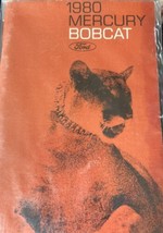 1980 Mercury Bobcat Proprietari Manuale Utente Guida Reference Operatore... - $18.08