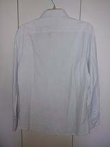 SUSLA COUTURE MEN&#39;S LS WHITE TEXTURED POLYESTER/COTTON SHIRT-L-NWOT-NICE - $15.83