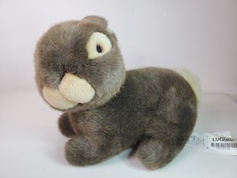 Ikea Luggig Sweet Brown Rabbit Bunny Plush Embroidered Eyes Cotton Tail - £45.56 GBP