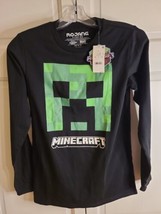 Mojang Studios Official Minecraft Boy&#39;s T-shirt Size L-Black - £7.58 GBP