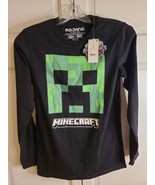 Mojang Studios Official Minecraft Boy&#39;s T-shirt Size L-Black - £7.55 GBP