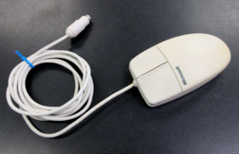 Vintage Microsoft Basic Mouse Serial PS/2 Compatible Roller Ball X05-51694 - £15.79 GBP
