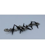 Black Thorn Chain Bracelet - Alchemy Gothic English Pewter Vintage 2002 - £57.04 GBP