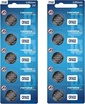 Renata CR1632 Batteries - 3V Lithium Coin Cell 1632 Battery (10 Count) - £22.32 GBP