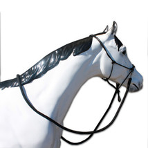 Western Horse Heavy Nylon Cowboy Knot Bitless Bridle Headstall w/ Matchi... - £22.51 GBP