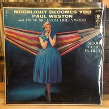 [JAZZ]~EXC LP~PAUL WESTON~And His ORCHESTRA~Moonlight Becomes You~[1956~... - $8.90