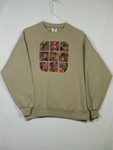 Vintage Jerzees Sweatshirt Large XL Brown Fall Autumn Leaves Made In USA... - £15.92 GBP