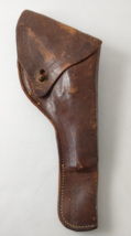 Vintage Antique Tooled Leather Flap Style Gun Revolver Holster Wild West Cowboy - £78.50 GBP