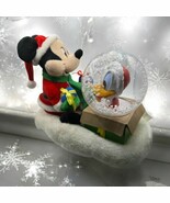 Disney Mickey Mouse Donald Duck Christmas Plush Animated Music Snowglobe... - $565.28 MXN