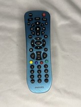 Philips 3 Device Universal TV Remote Control Brushed Electric Blue &amp; Manual - £9.34 GBP