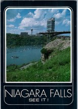 See It Niagara Falls as Seen From Goat Island New York Postcard - £3.46 GBP