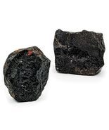 Obsidian Rough Raw Natural Stone Chakra Crystals 2 pcs Reiki Healing - $13.28 CAD