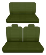 Fits 1969 to 1976 Chevy Impala 2 door Front 50-50 top and Rear bench seat covers - $159.99