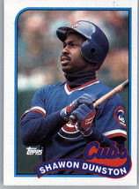 1989 Topps 140 Shawon Dunston  Chicago Cubs - £0.77 GBP