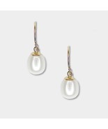 Baroque Pearl Drop Earrings, 14k Yellow Gold, Pearl is June’s Birthstone - £239.58 GBP