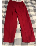 J.H. Collectibles Red Dress Pants Sz 14 Vibrant Straight Leg Fully Lined - $16.92