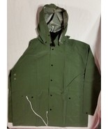 PVC OD OLIVE GREEN XXX LARGE XXXL 100% PVC RAINSUIT WET RAIN BODY NWT - €16,24 EUR