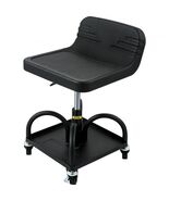  Rolling Garage Stool, 300LBS Capacity, Adjustable Height from 15.7 in t... - $106.98