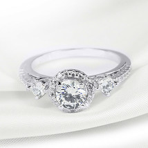 3/4 Carat Vintage Style SIM Wedding Engagement RING White Gold Plated Size 5-9 - £31.18 GBP