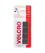 Mounting Squares | Pack Of 20| 7/8 Inch Black | Adhesive Sticky Back Hoo... - £8.59 GBP