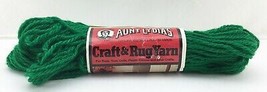 Vintage Caron Aunt Lydia&#39;s Heavy Rug Yarn Polyester - 1 Skein Christmas Green - £6.02 GBP