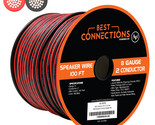 8 Gauge 100 Feet Red Black Speaker Wire Zip Cable Car Stereo Home Audio - £93.72 GBP