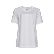 adidas Womens Stacked Printed T-Shirt Color White Size Medium - £31.27 GBP