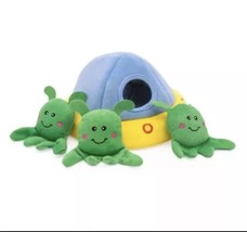 Zippy Paws Dog Toy Alien In UFO Ship Burrow Interactive Puzzle Toy - £9.57 GBP