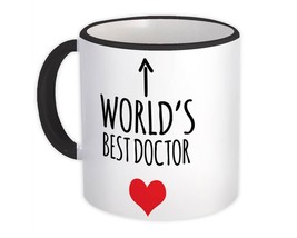Worlds Best DOCTOR : Gift Mug Heart Love Family Work Christmas Birthday - £12.70 GBP