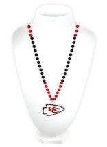 Kansas City Chiefs Beads with Medallion Mardi Gras Style - $32.99
