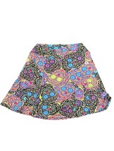 Donajo Women&#39;s Skirt Sugar Skull Colorful Floral Flounce Tennis Golf Skort Sz. 1 - £31.64 GBP