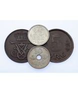 1907-1924 Danemark 5-25 Ore Lot (4 Pièces) Km 806,814.1,815.2,822.1 - $1,570.72 MXN