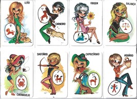 vtg, 12 Pocket Calendar Cards 1987 ZODIAC SIGNS Collectible COMPLETE SERIES - $16.25 CAD