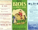 Blois France Tourist Guide and Brochure and Flyer 1955 - $24.72