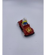 1982 ERTL Metal SMURF #1 Car w/ SMURFETTE Red Convertible Yellow Butterfly - $11.30